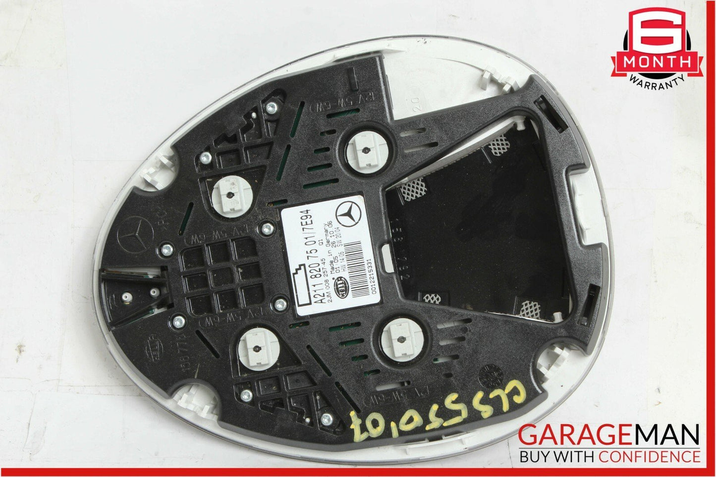 06-11 Mercedes CLS550 E350 Rear Overhead Dome Light Reading Map Grey