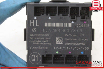 12-19 Mercedes X166 GL450 GLE350 Rear Left Side Door Control Module Unit OEM