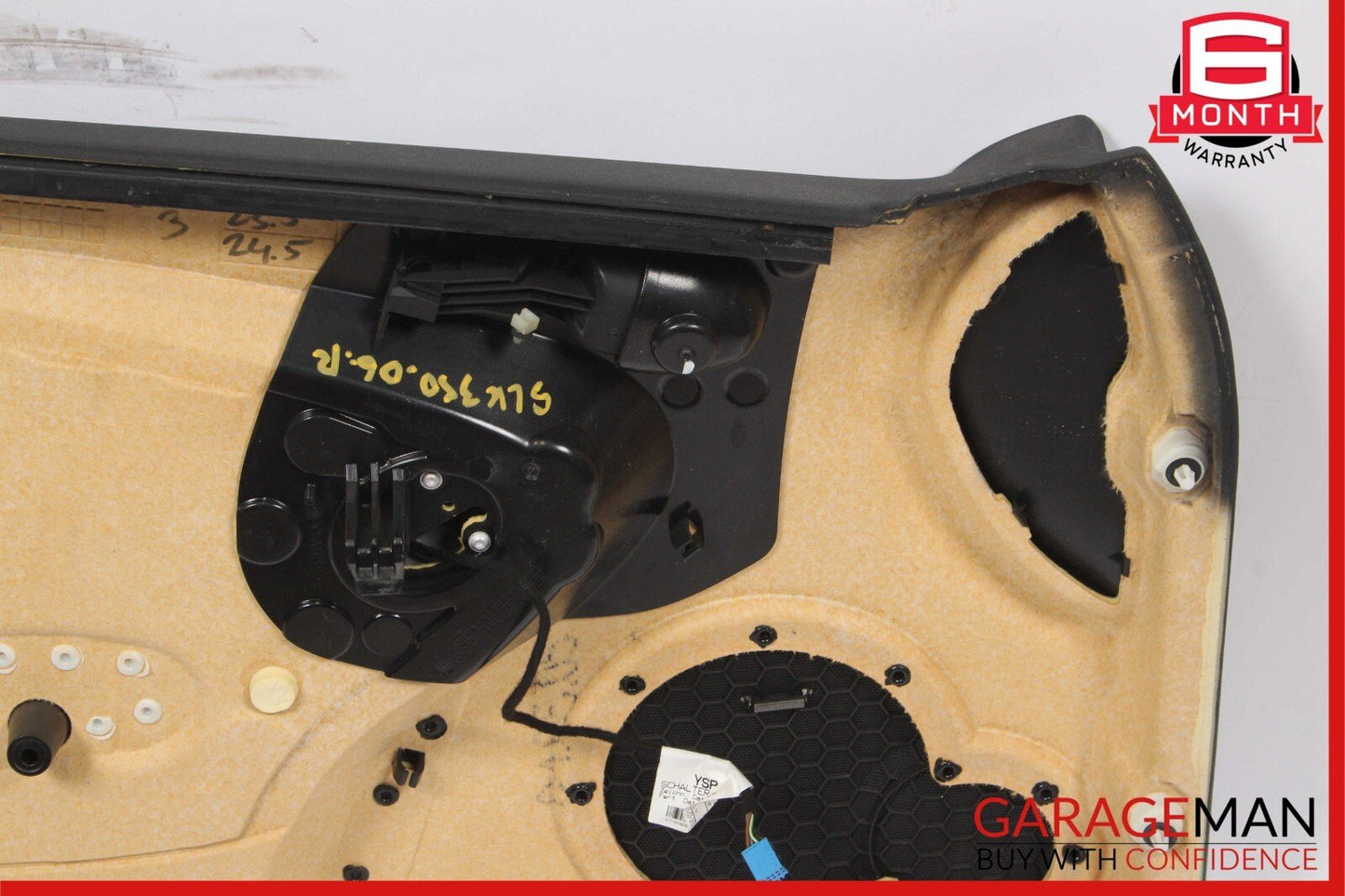 05-11 Mercedes R171 SLK350 Front Right Side Interior Door Panel Cover Black