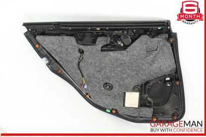 14-16 Mercedes W212 E350 E550 Rear Right Interior Door Panel Leather Black OEM