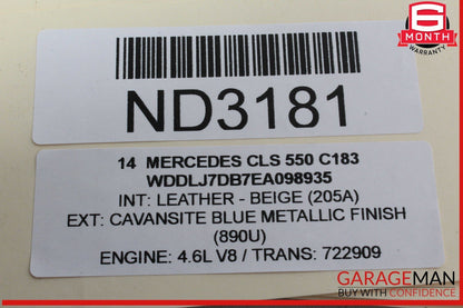 12-18 Mercedes W218 CLS550 CLS400 Rear Right Side Door Lock Latch Actuator OEM