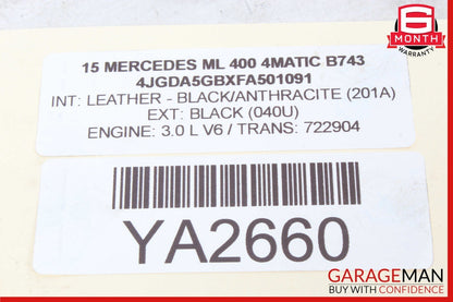 12-20 Mercedes W166 ML400 GLS450 M276 Engine Oil Cooler Radiator 2761880001 OEM