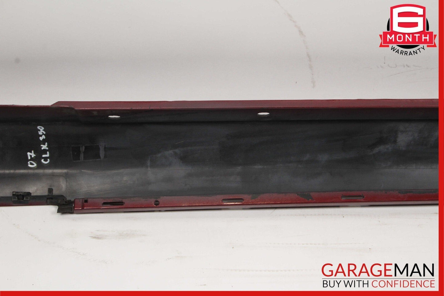 06-09 Mercedes W209 CLK350 CLK500 Right Rocker Molding Side Skirt Red OEM