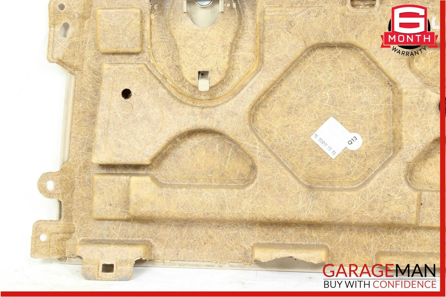 03-06 Mercedes R230 SL500 Rear Cargo Strap Luggage Trim Cover Panel Beige