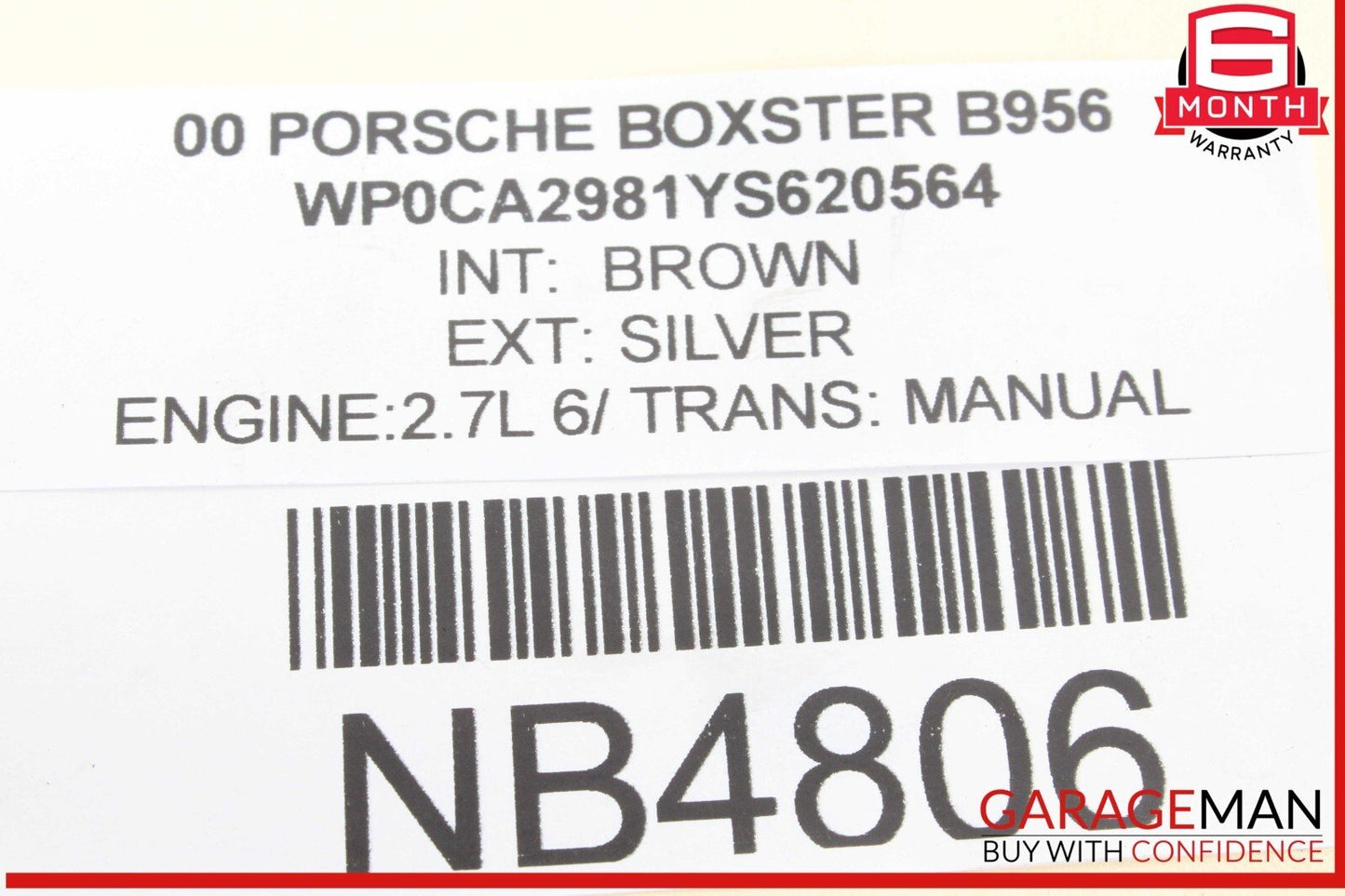 97-05 Porsche Boxster 986 S Carrera 911 996 Windshield Washer Fluid Reservoir