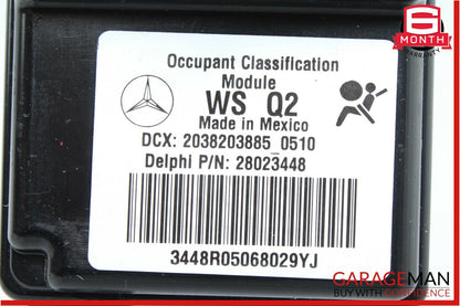 05-07 Mercedes W203 C230 C320 Front Right Seat Occupancy SRS Control Module Unit