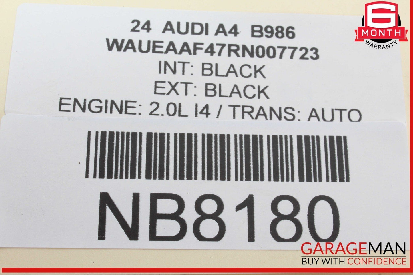 17-24 Audi A4 Power Brake Booster Master Cylinder 8W0612103P OEM