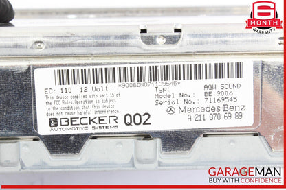 03-08 Mercedes W219 CLS550 SLK280 Amplifier Amp Becker Audio Module BE 9006