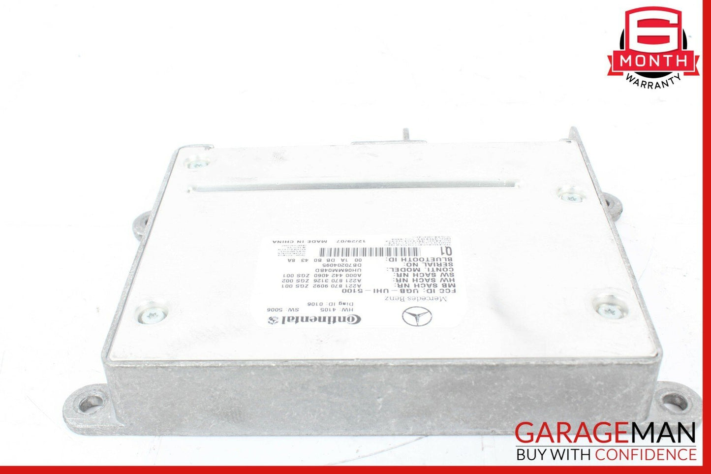07-09 Mercedes W221 S550 CL550 CL600 Bluetooth Communication Controller Module