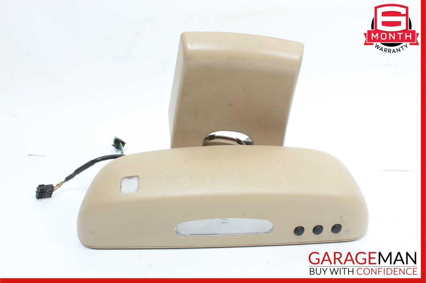 07-09 Mercedes W221 S550 S65 AMG Top Upper Rear View Mirror Brown 2218110007 OEM