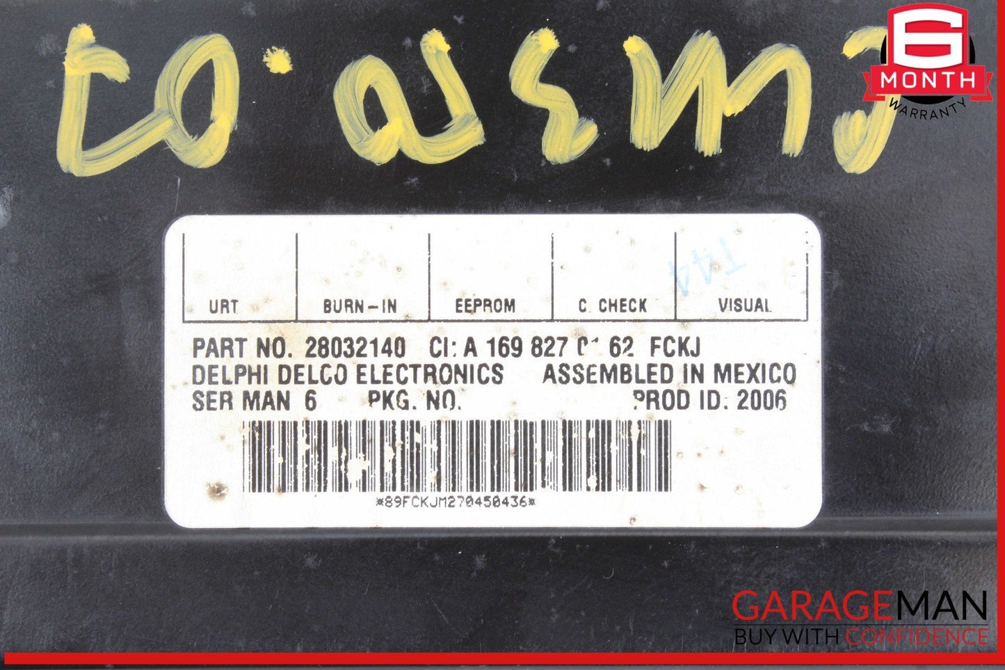 03-09 Mercedes W209 CLK350 C350 Sirius Satellite Radio Receiver 1698270162 OEM