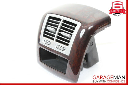 07-13 Mercedes W221 S550 S450 Rear Center Console A/C Air Vent Trim Bezel Wood