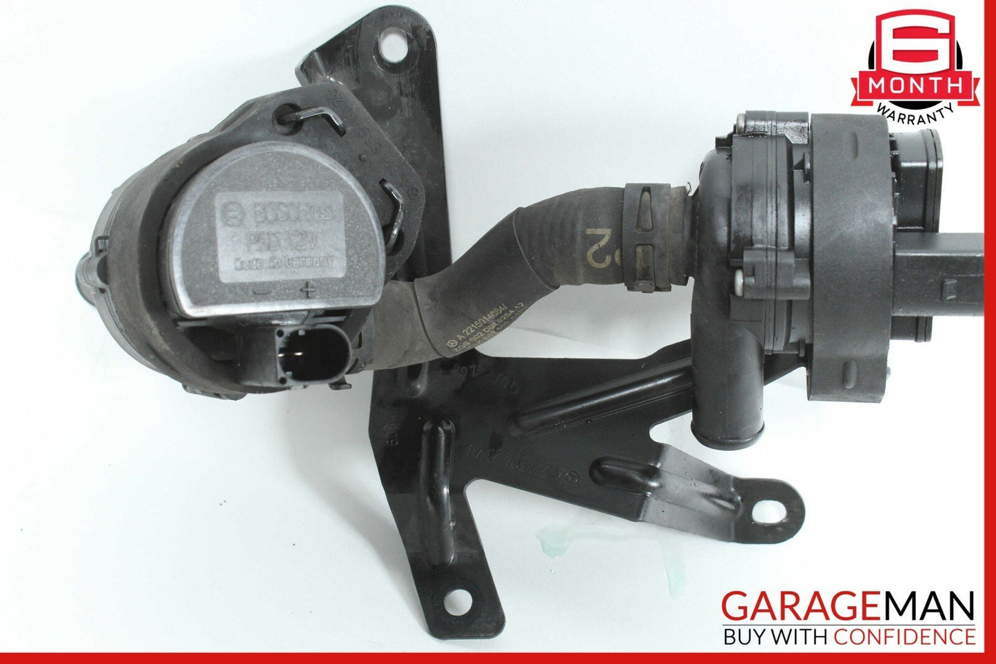10-13 Mercedes W221 S400 Inverter Cooling Hose Line w/ Bracket Holder Assembly