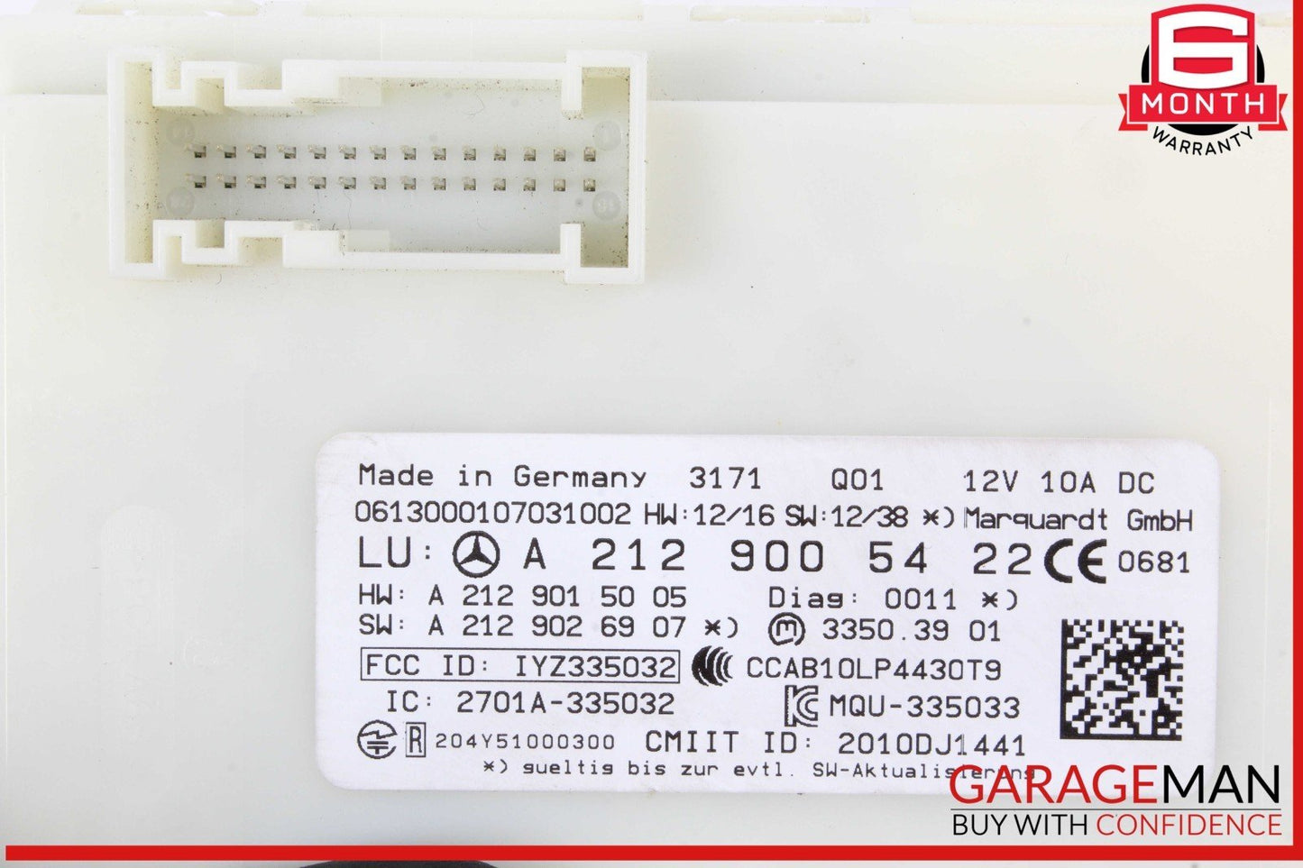 13-20 Mercedes W212 E350 SL550 ML400 Keyless Go Entry Control Module OEM