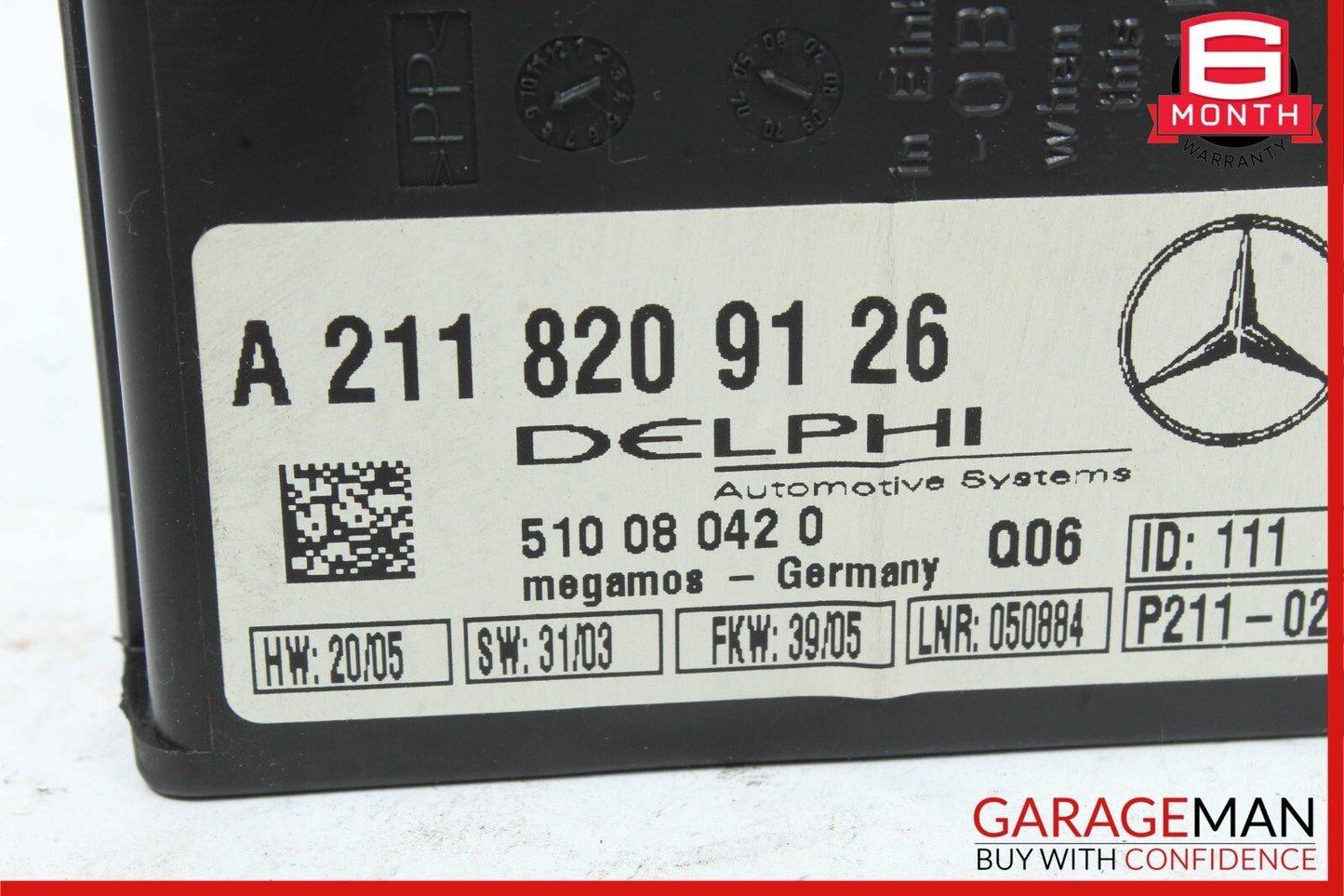 05-11 Mercedes R171 SLK280 SL500 Anti Theft Alarm Sensor Control Module OEM