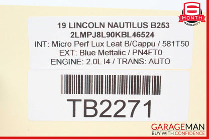 19-21 Lincoln Nautilus Front Right Door Window Regulator Motor OEM