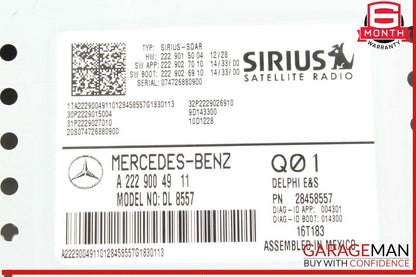 15-20 Mercedes W117 CLA250 S550 Satellite Radio Receiver Control Module Unit OEM