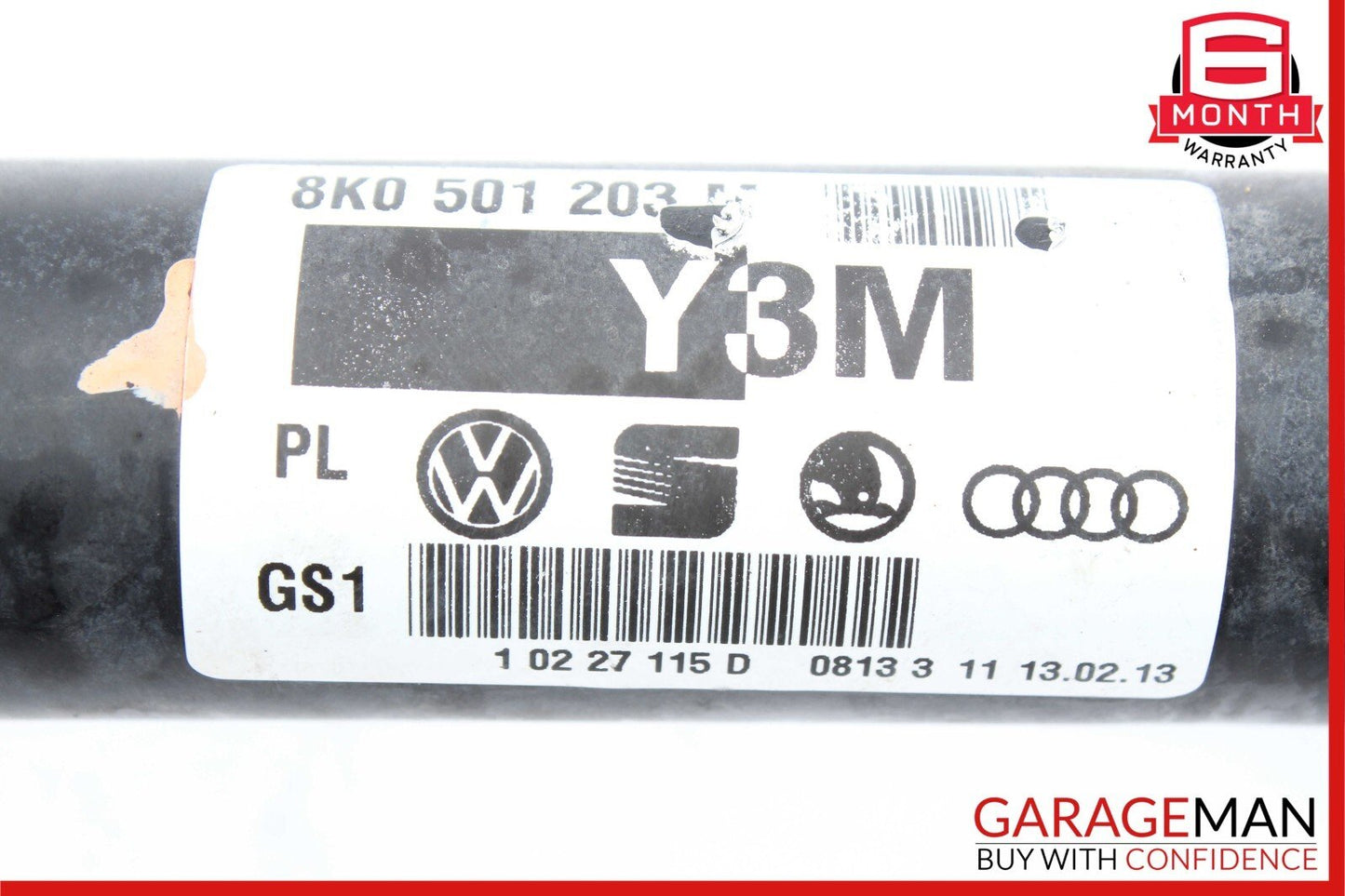 12-18 Audi A5 A6 2.0L AWD Rear Right / Left Side Drive Axle CV Shaft Driveshaft