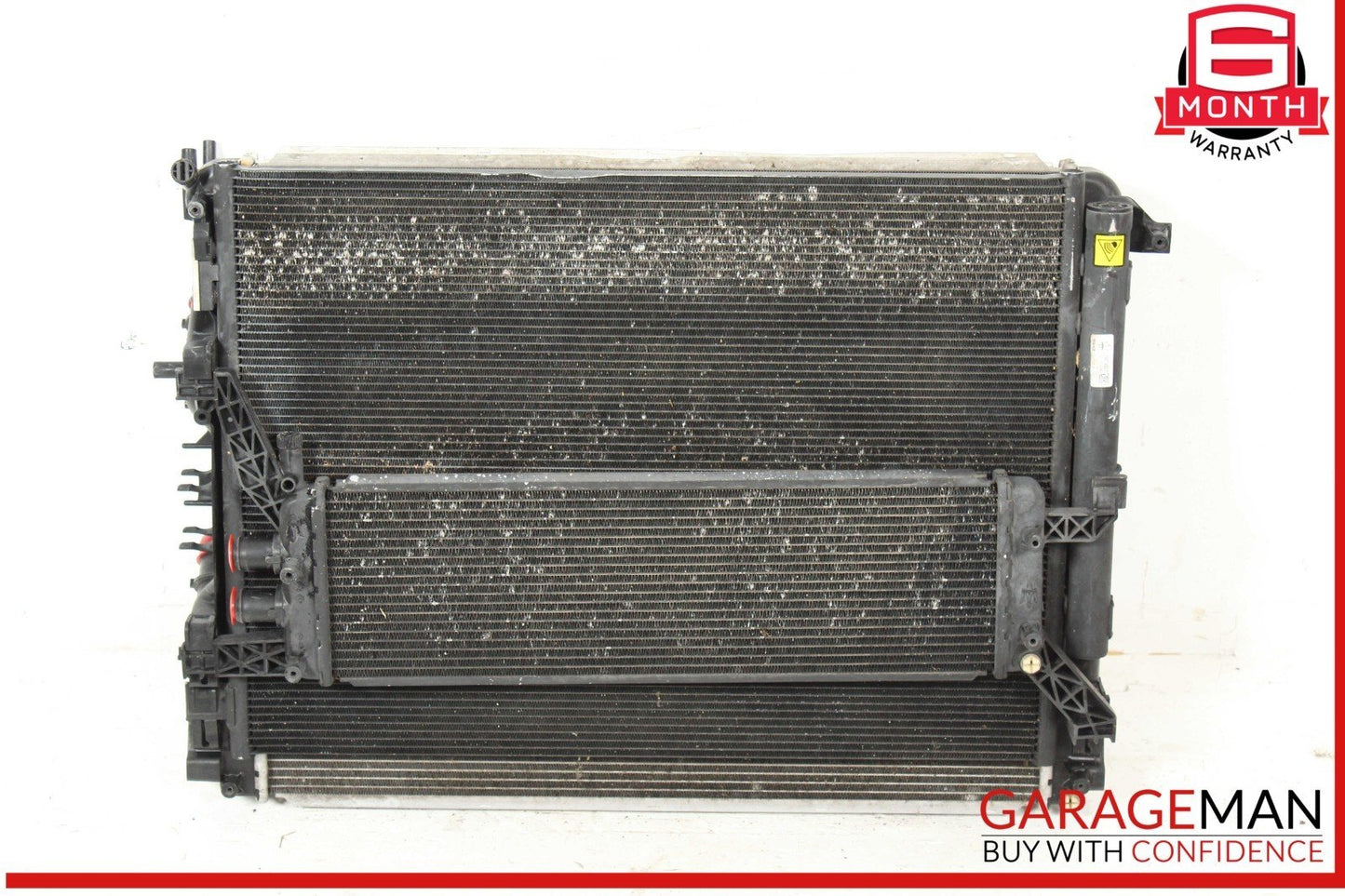 14-22 Maserati Quattroporte M156 Ghibli Water Cooling Radiator A/C Condenser OEM