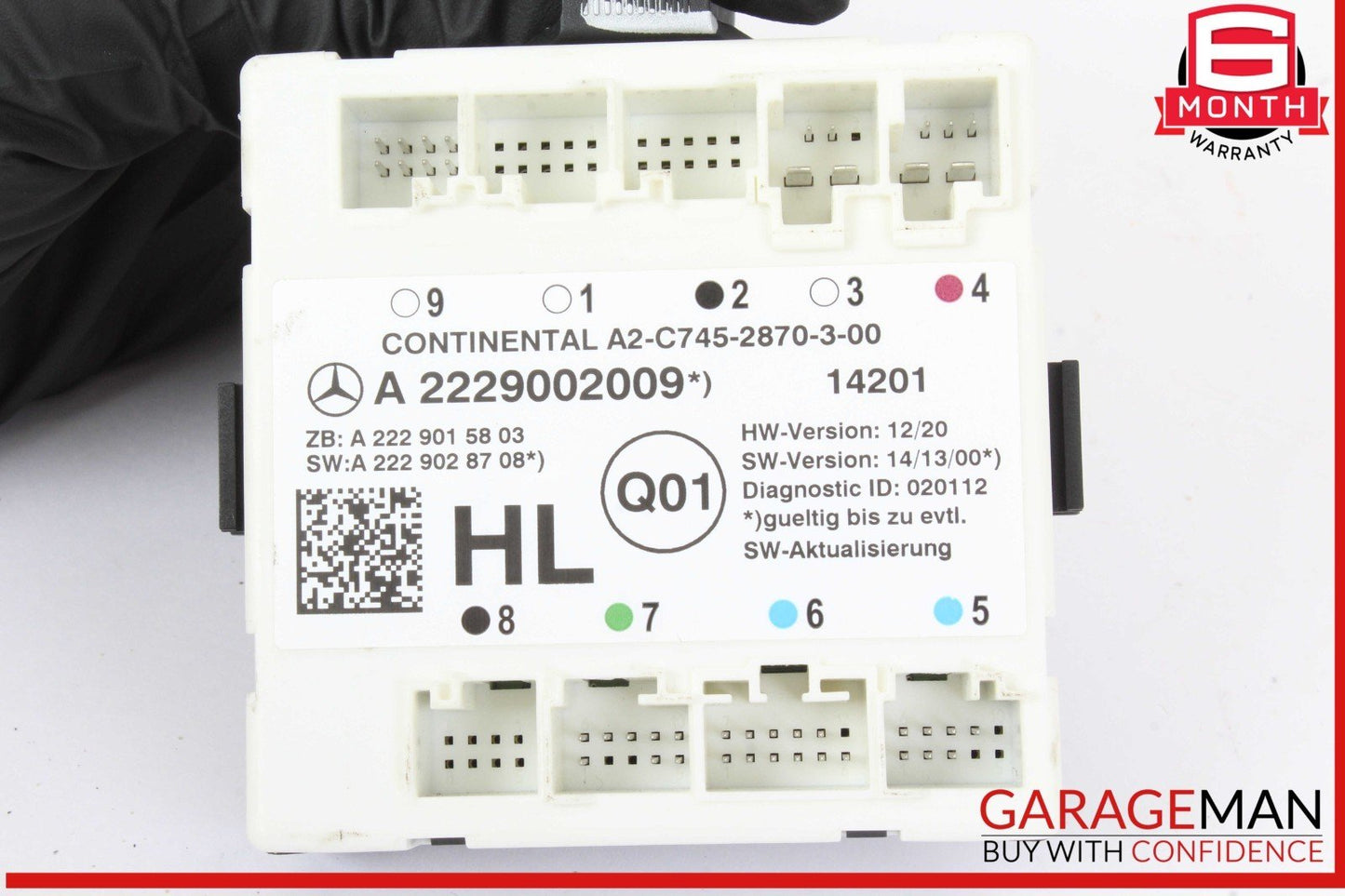 15-23 Mercedes W205 C300 C400 GLC300 Rear Left Side Door Control Module Unit OEM