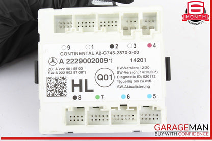 15-23 Mercedes W205 C300 C400 GLC300 Rear Left Side Door Control Module Unit OEM