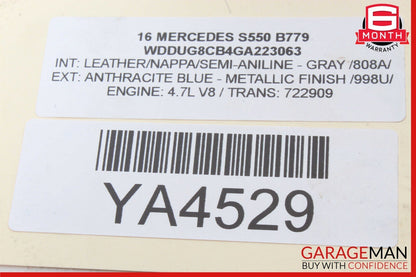 11-20 Mercedes W222 S550 GL450 CLS550 Right Side Air Intake Hose Duct Pipe OEM