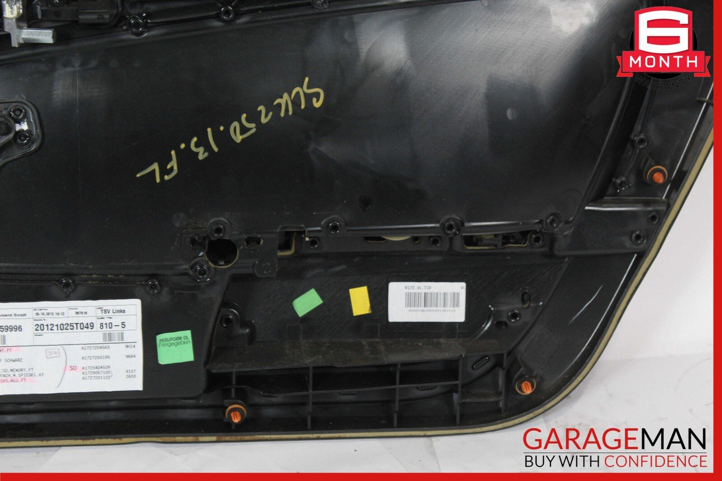 12-16 Mercedes R172 SLK200 SLK250 Front Left Interior Door Panel Assy Black