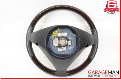 05-08 Mercedes R171 SLK280 Front Left Driver Side Steering Wheel Wood Black OEM