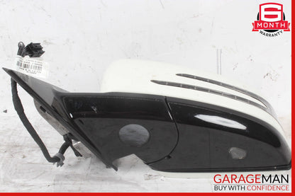 10-13 Mercedes W212 E350 Front Left Side Mirror Door Rear View White OEM