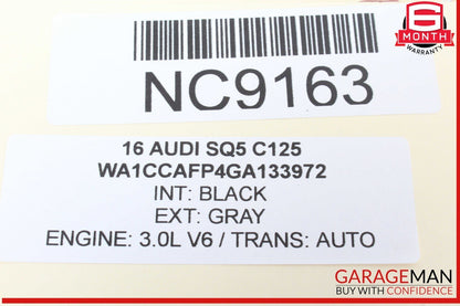 14-17 Audi SQ5 Steering Column Cover Trim Panel Black 8R1858345A OEM