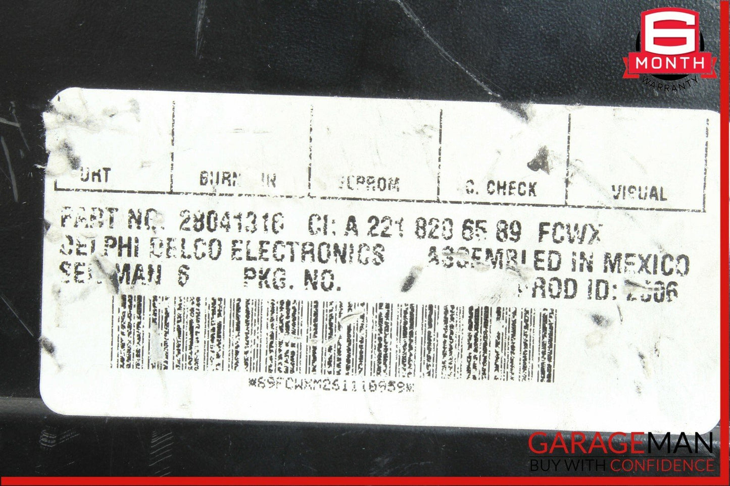 07-09 Mercedes W221 S550 CL550 Sirius Satellite Radio Module Receiver OEM