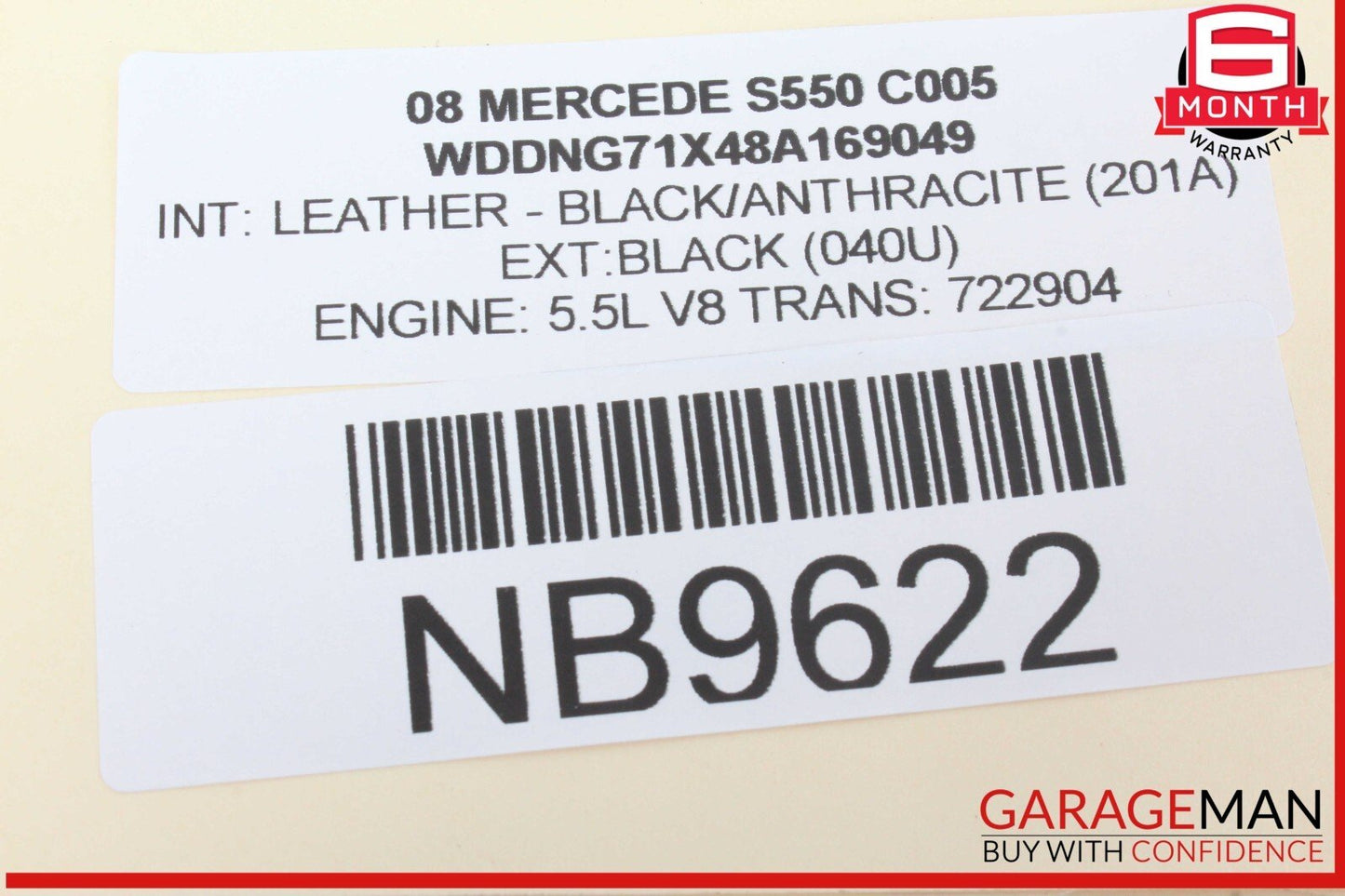 07-14 Mercedes W221 S550 CL550 Tire Pressure Monitor Module 2215402362 OEM