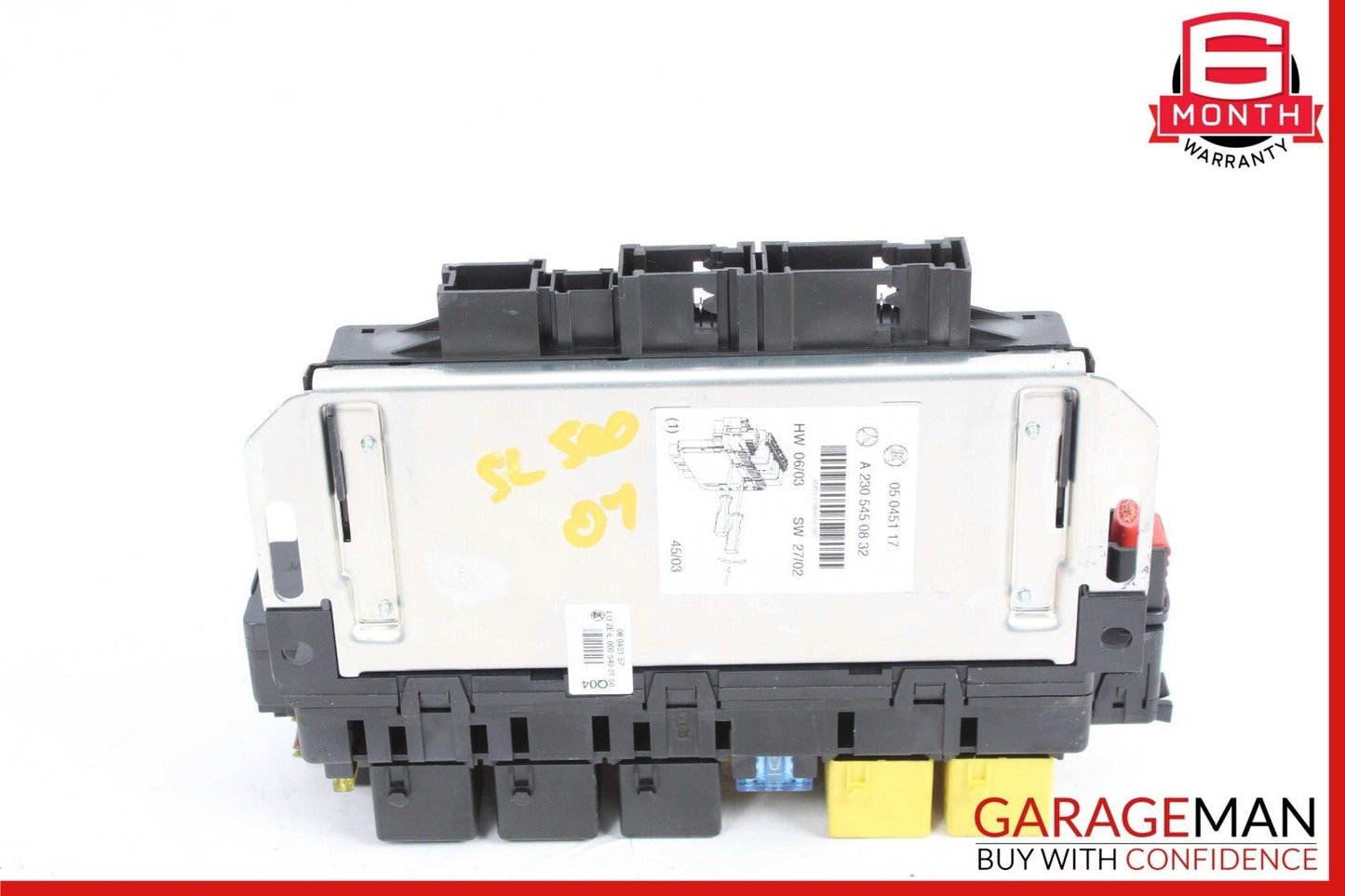 03-12 Mercedes R230 SL500 SL55 AMG Front Left SAM Fuse Box Control Module Assy