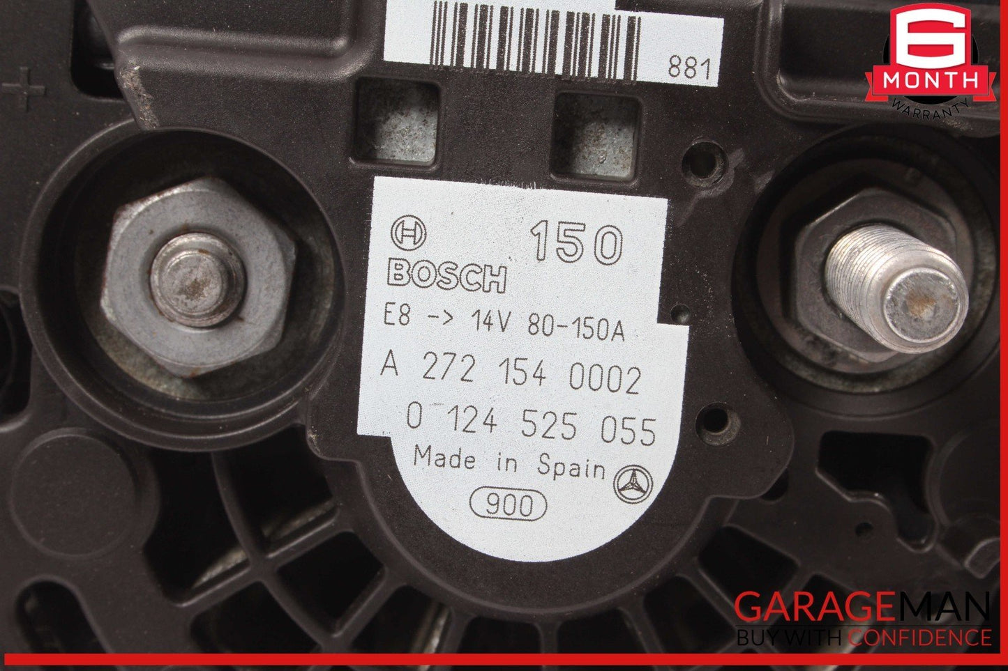 06-11 Mercedes R171 SLK300 C230 Generator Alternator 150 AMP 2721540002 OEM