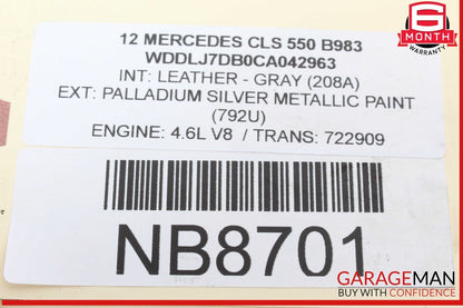 12-18 Mercedes W218 CLS550 Engine Motor Brake Vacuum Pump 2762300265 OEM