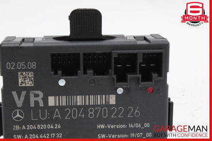 08-18 Mercedes GLK350 C350 C250 E400 Front Right Side Door Control Module Unit