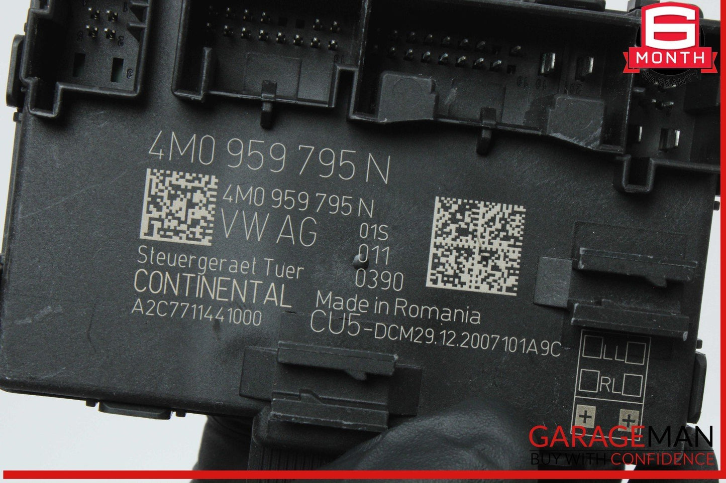 19-24 Audi Q7 Rear Left or Rear Right Side Door Control Module Unit 4M0959795N