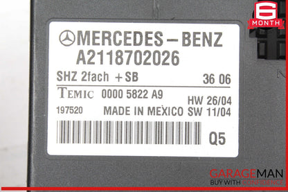 06-13 Mercedes W251 R500 Heated Seat Control Module Unit 2118702026 OEM