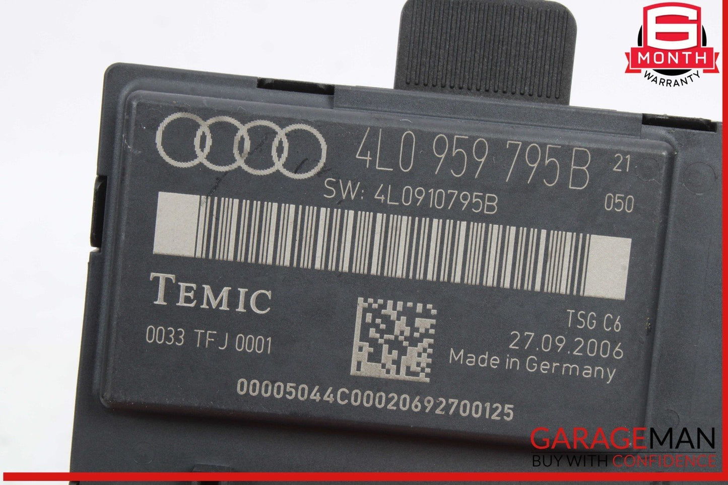 07-09 Audi Q7 Rear Left Driver Side Door Control Module Unit 4L0959795B OEM