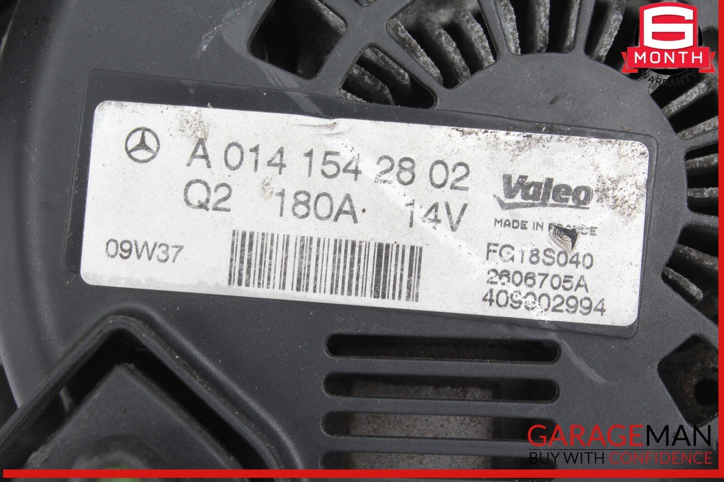 10-13 Mercedes W221 S400 Hybrid 3.5 V6 Alternator Generator 0141542802 OEM