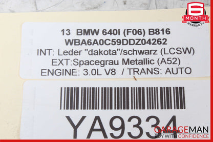 09-19 BMW 640i 750Li F01 F02 F06 Radiator Coolant Overflow Expansion Tank OEM