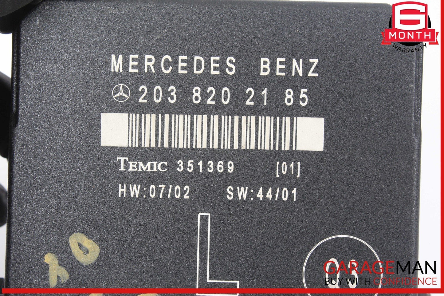 01-07 Mercedes W203 C240 C350 Rear Left Side Door Control Module 2038202185 OEM