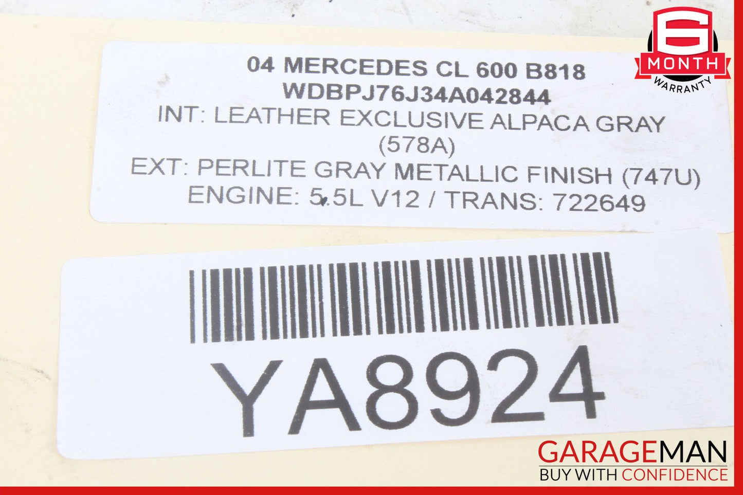 00-06 Mercedes W215 CL600 S500 Rear Right Upper Control Arm 2203521305 OEM