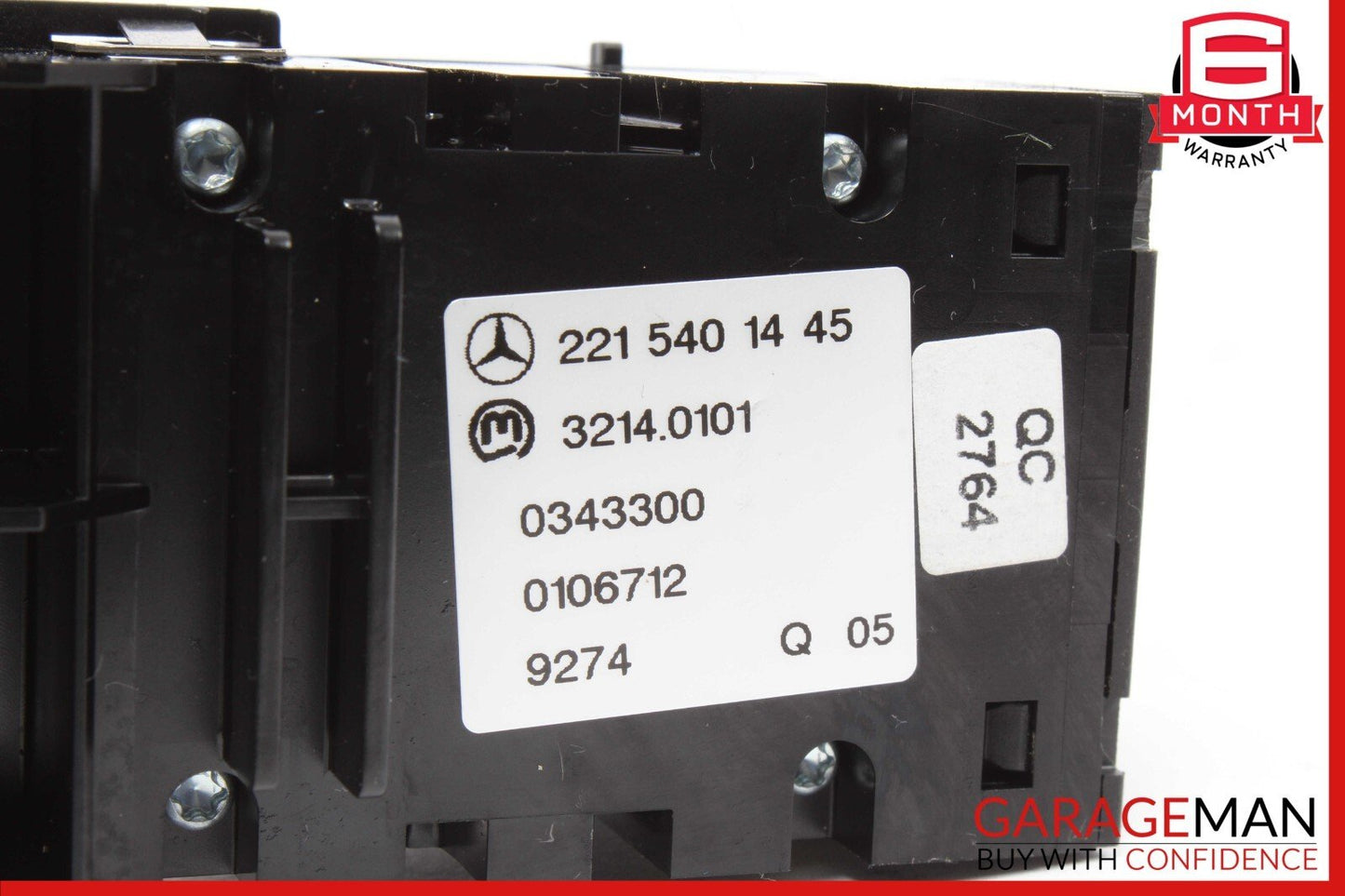 07-14 Mercedes W221 S550 CL550 Electronic Parking Button Switch 2215401445 OEM