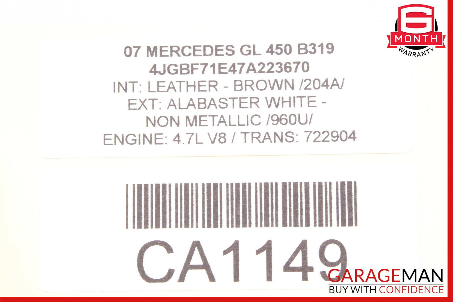 06-12 Mercedes X164 GL450 E350 Communication Control Module 2198202626 OEM