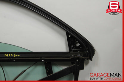 03-06 Porsche Cayenne 955 Front Left Side Door Window Frame Glass Panel Assy