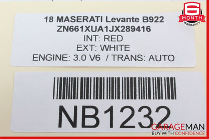 17-20 Maserati Levante M161 3.0L V6 Instrument Cluster Speedometer OEM