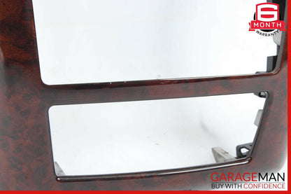 07-13 Mercedes W221 S550 S63 AMG Center Console Rear AC Control Trim Bezel Wood