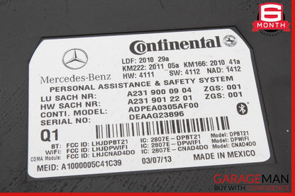 10-20 Mercedes SLK250 E350 C250 GLA250 SL400 Communication Control Module Unit