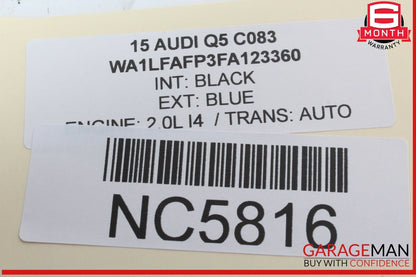 13-17 Audi Q5 Rear Windshield Tailgate Liftgate Wiper Motor 8R0955711C OEM